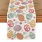 Watercolour Easter Eggs Table Runner, Seasonal Spring Kitchen Dining Table Decoration for Home Party Decor 13x72 Inch